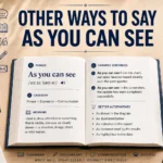 Other Ways to Say As You Can See: 55+ Professional & Polite Alternatives (2026)