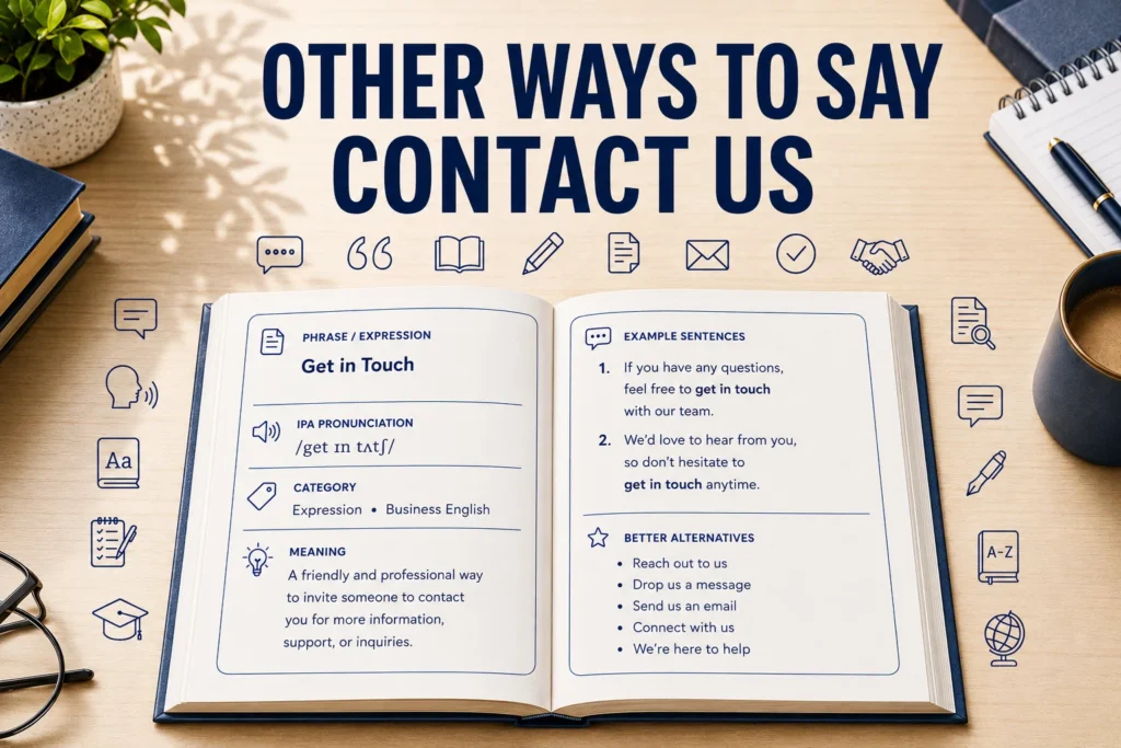 other ways to say contact us