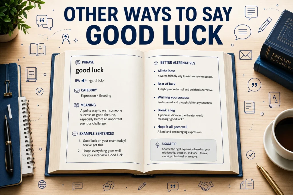 other ways to say good luck