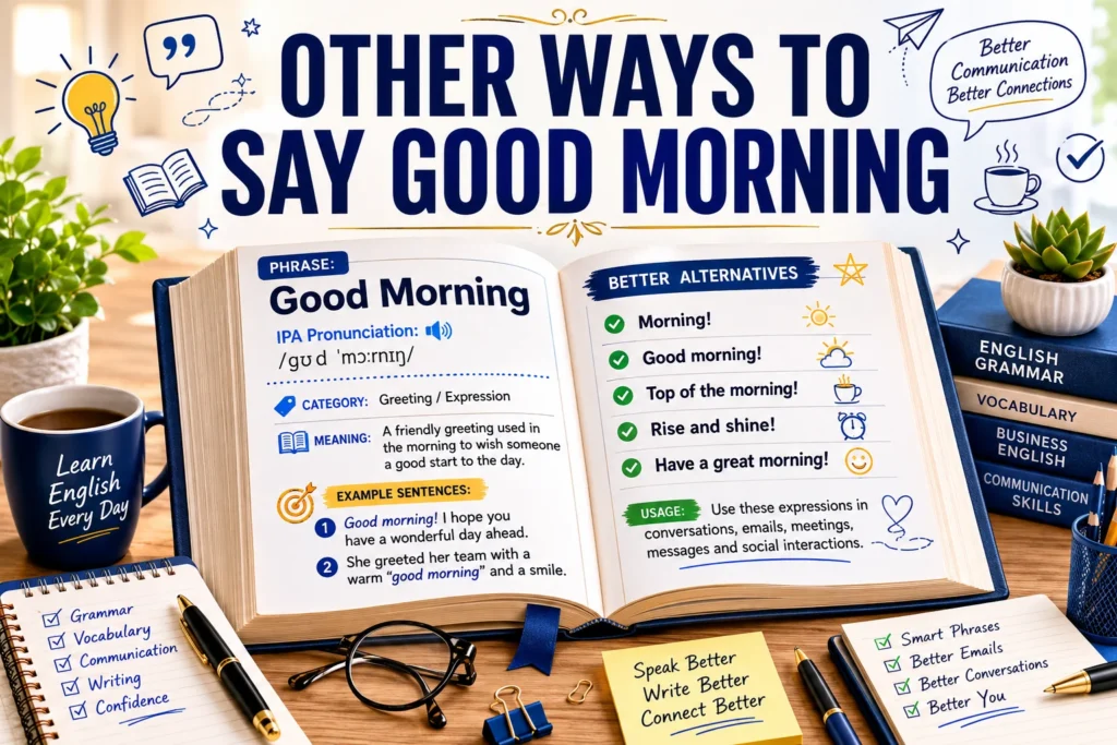 Other Ways to Say Good Morning