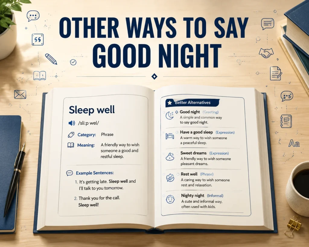 other ways to say good night