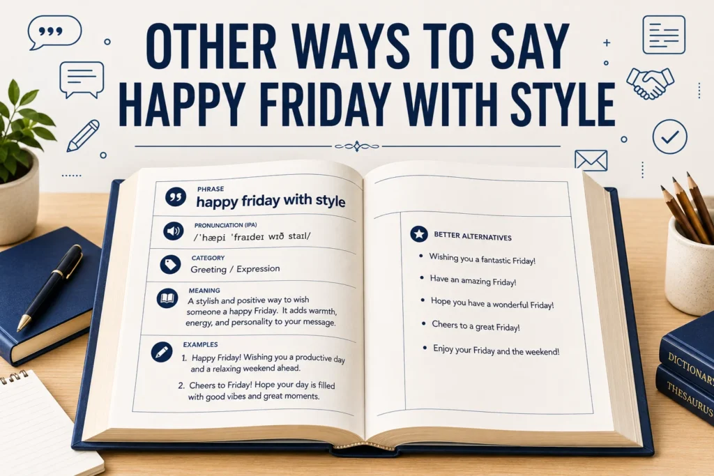 other ways to say happy friday with style