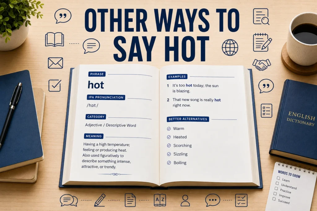 other ways to say hot