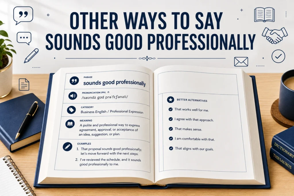 other ways to say sounds good professionally
