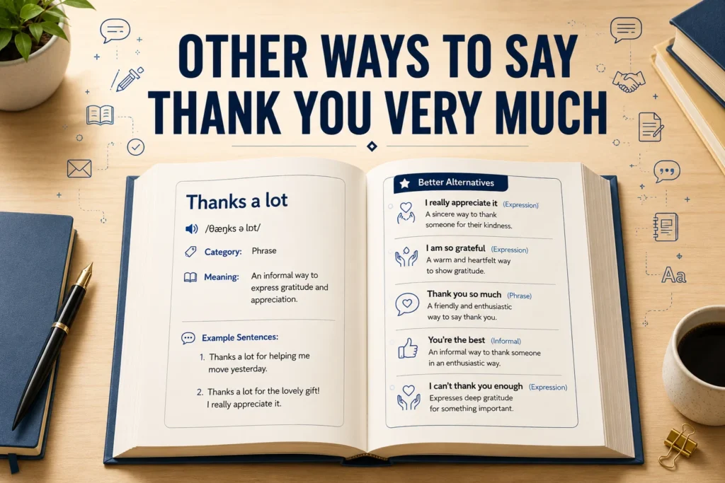 other ways to say thank you very much