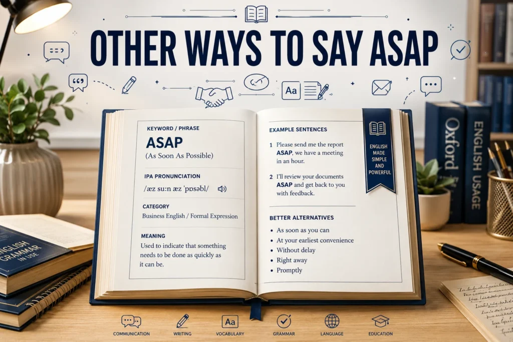 Other Ways to Say “ASAP”: Professional & Polite Alternatives in 2026