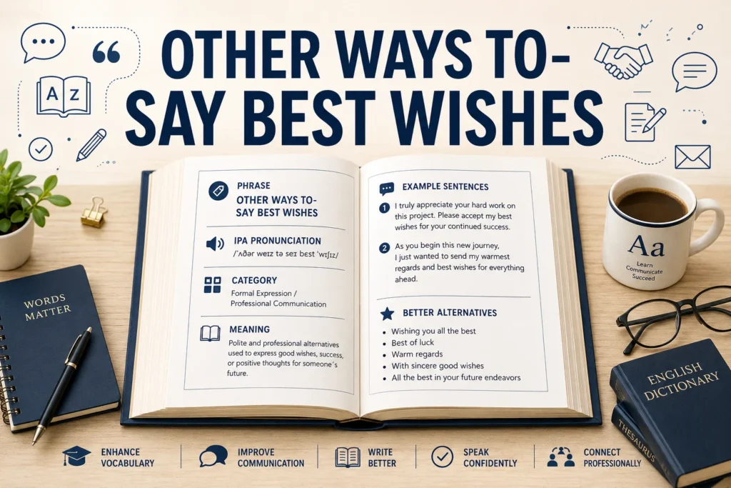 Other Ways to Say Best Wishes: Professional & Polite Alternatives in 2026