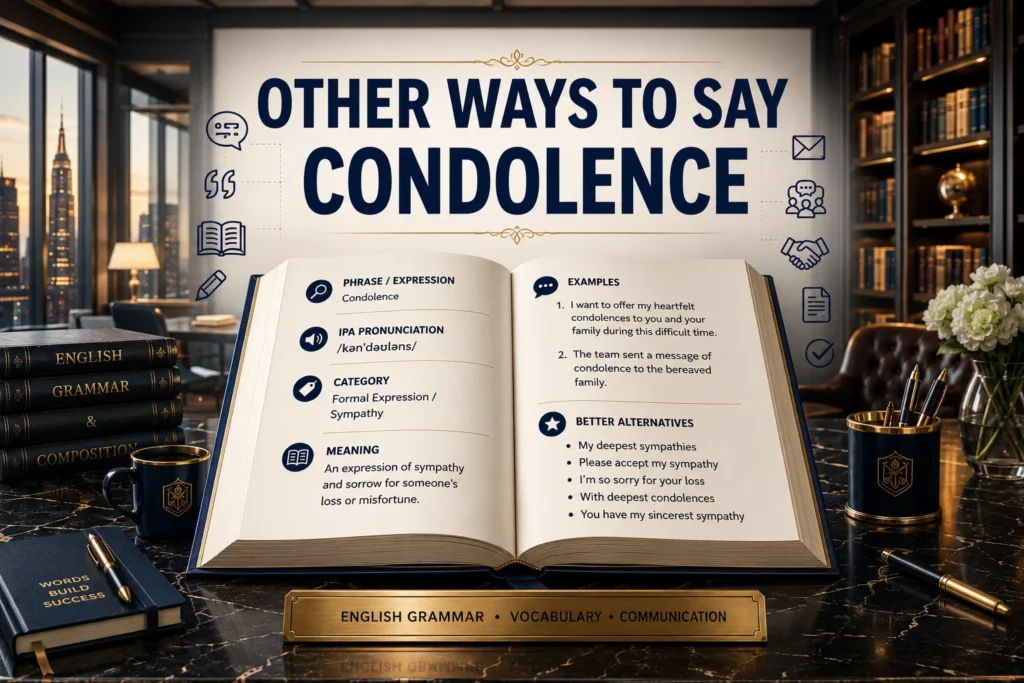 Other Ways to Say “Condolence”: Professional & Polite Alternatives in 2026