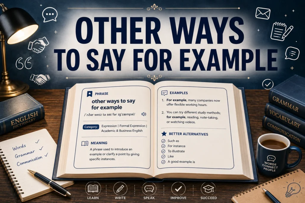 other ways to say for example