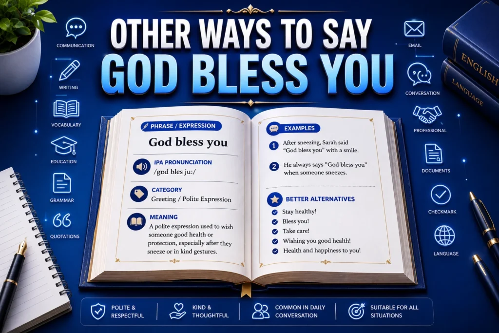 other ways to say god bless you
