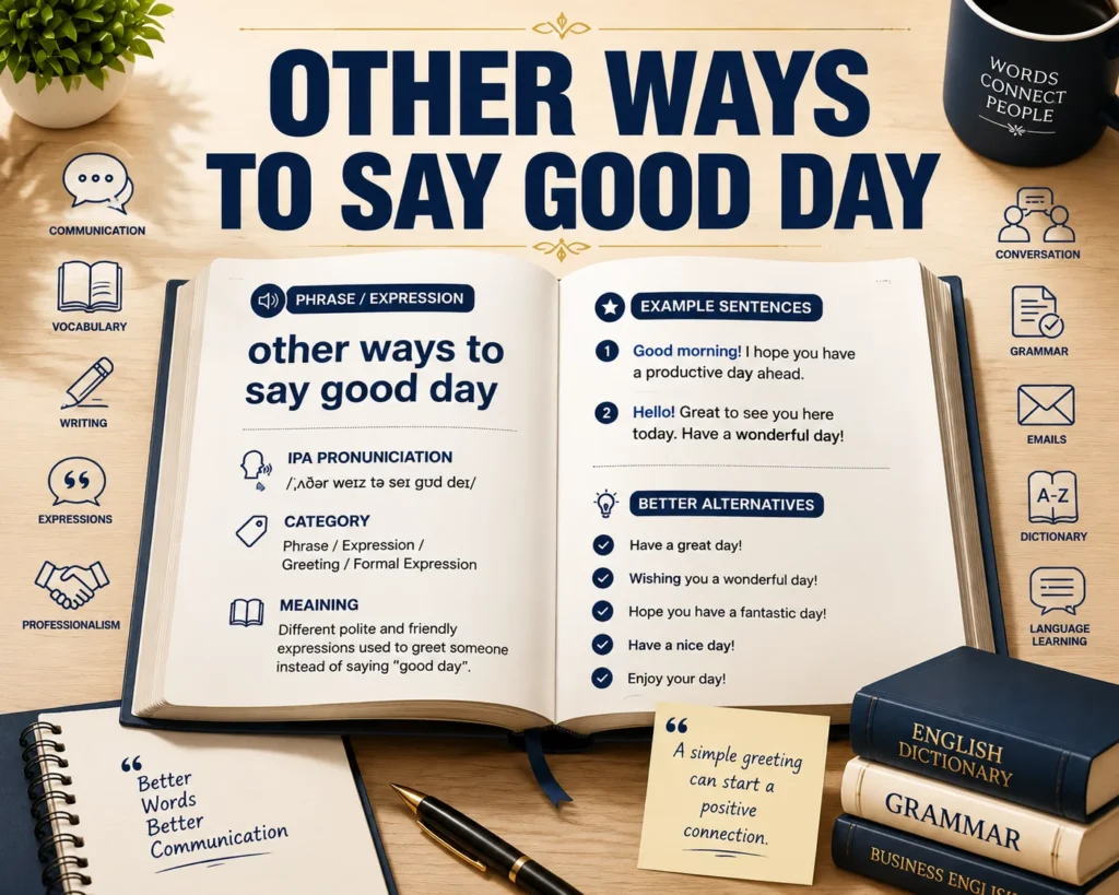 other ways to say good day