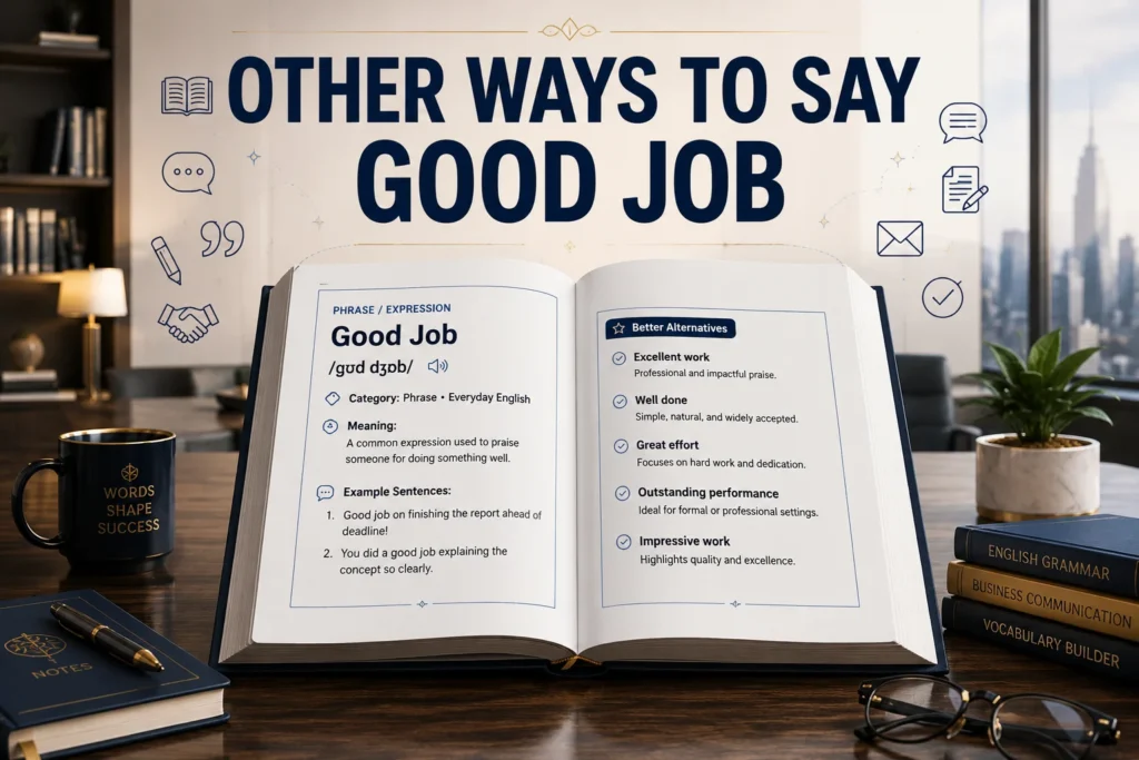 Other Ways to Say Good Job: Professional & Polite Alternatives in 2026