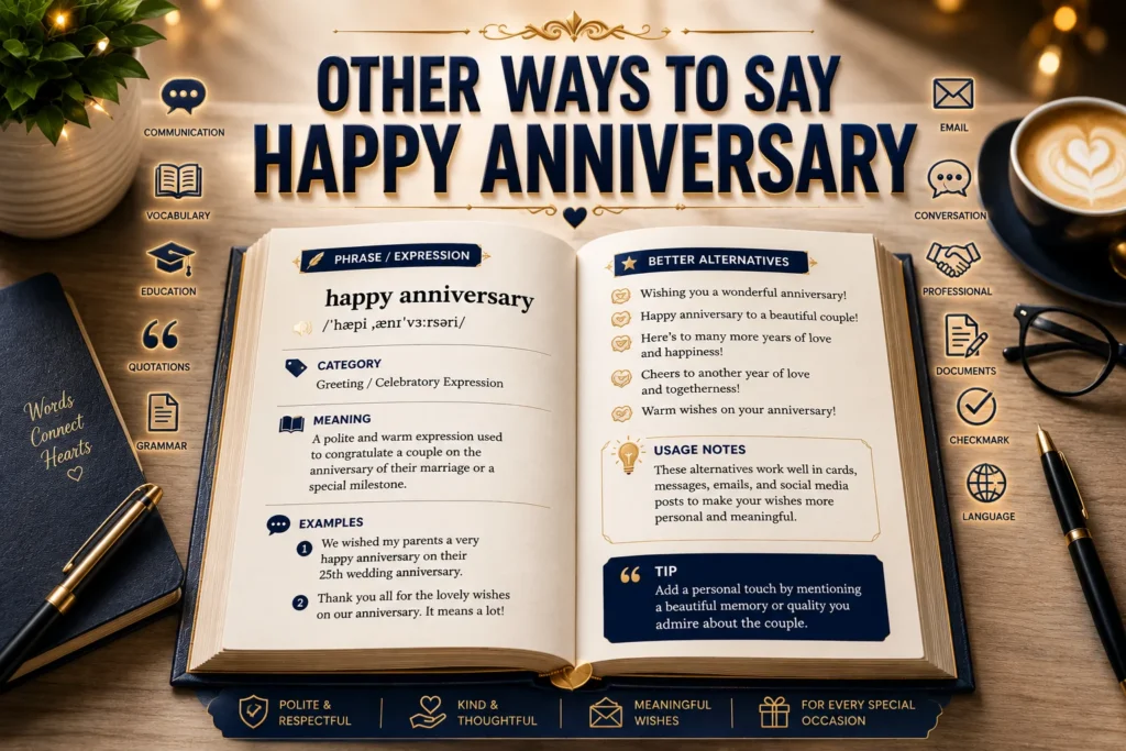other ways to say happy anniversary