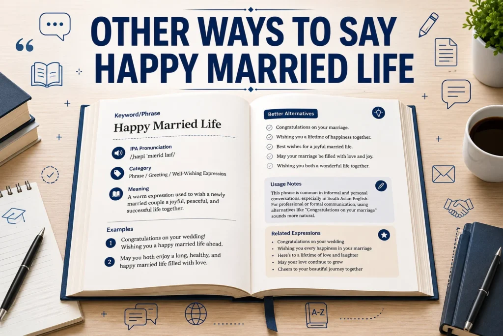 other ways to say happy married life