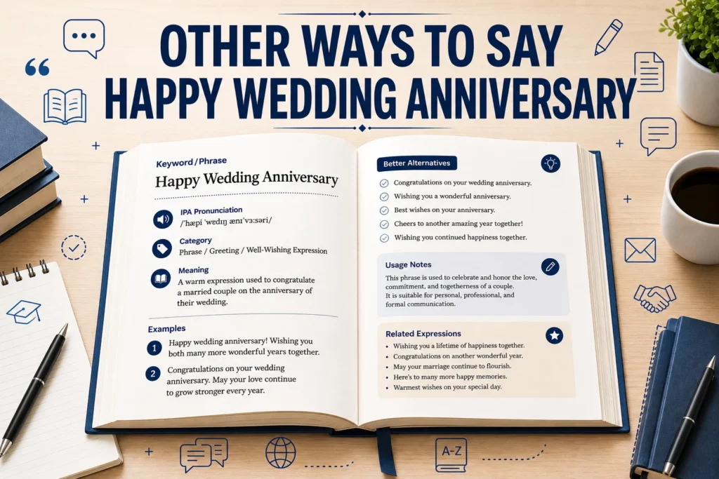 other ways to say happy wedding anniversary