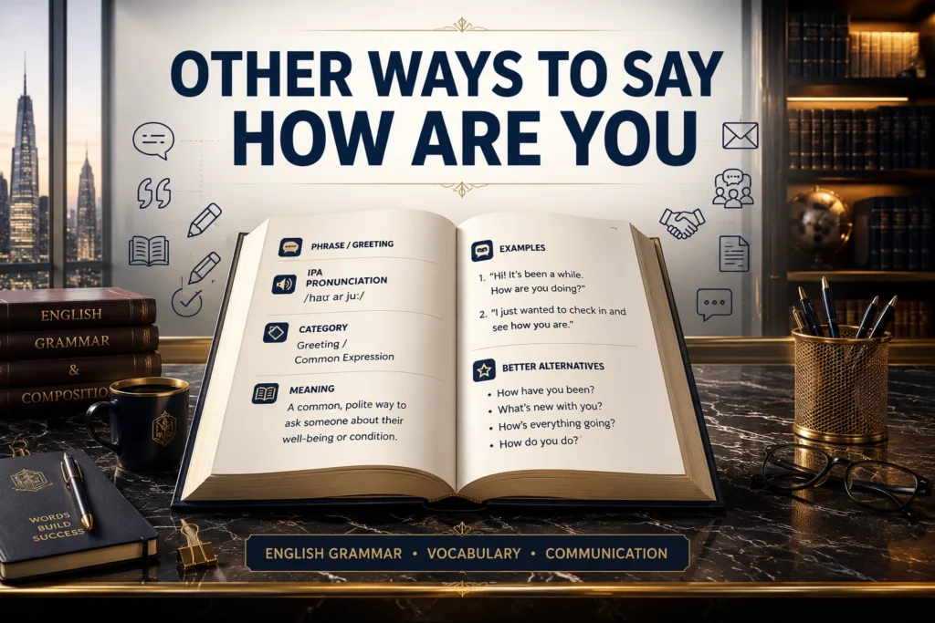 Other Ways to Say How Are You: Professional & Polite Alternatives in 2026