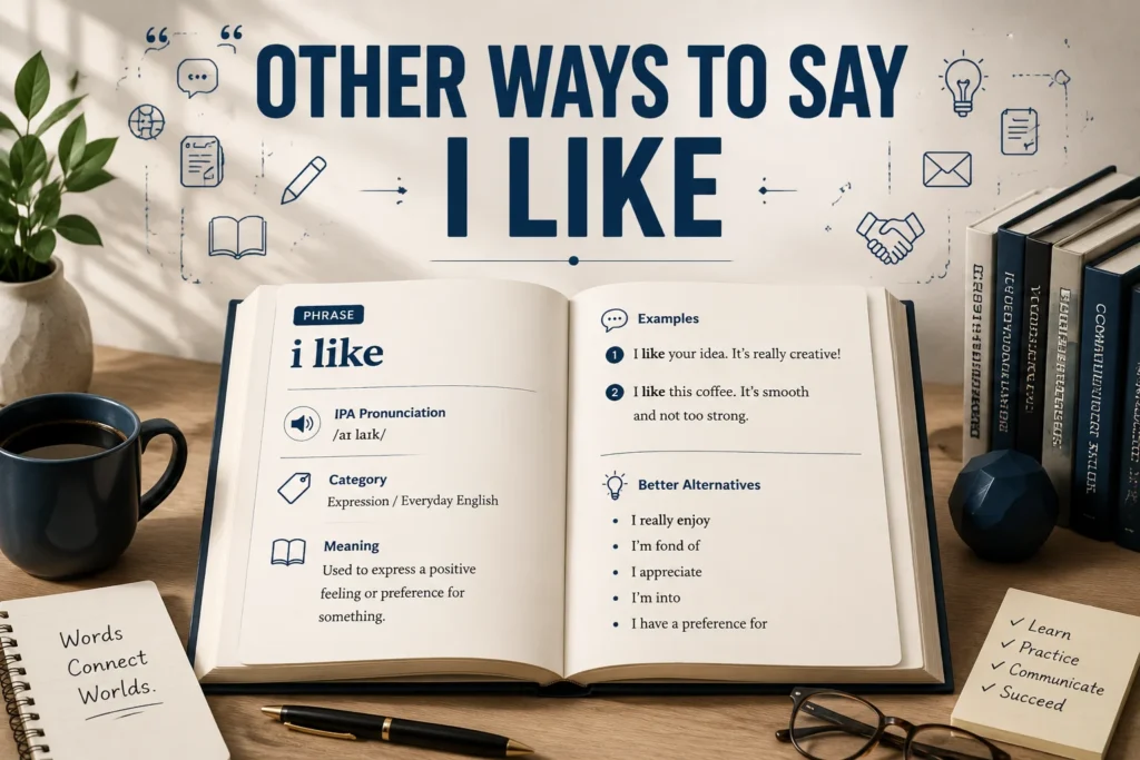 Other Ways to Say “I Like”: Professional & Polite Alternatives in 2026