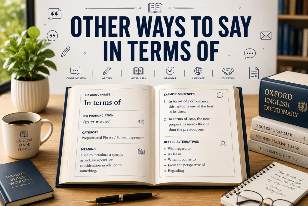 Other Ways to Say “In Terms Of”: Professional & Polite Alternatives in 2026