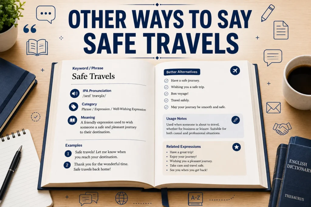 other ways to say safe travels