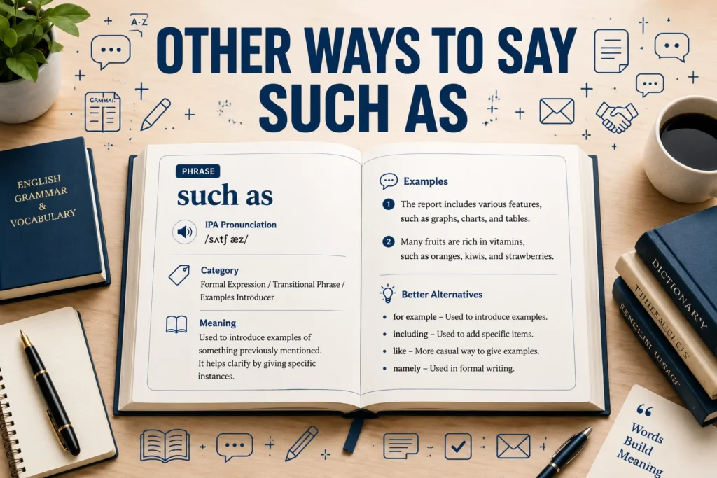 Other Ways to Say “Such As”: Professional & Polite Alternatives in 2026