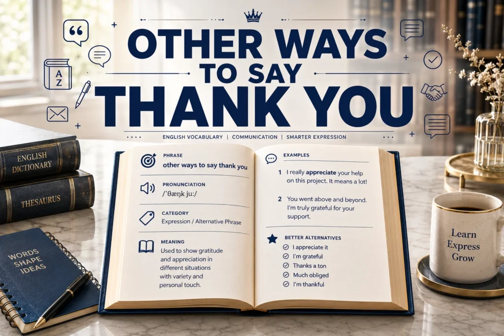Other Ways to Say Thank You: Professional & Polite Alternatives in 2026