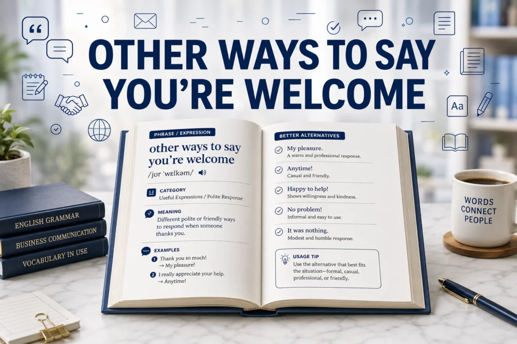 Other Ways to Say You’re Welcome: Professional & Polite Alternatives in 2026