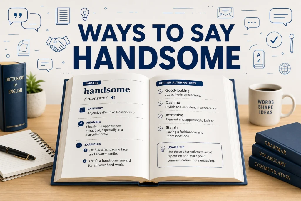 Ways to Say Handsome: Professional & Polite Alternatives in 2026