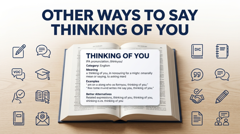 Other Ways to Say Thinking of You: 50 Professional & Polite Alternatives (2026)
