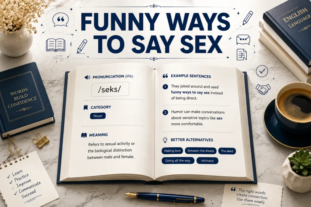 Funny Ways to Say Sex:Professional & Polite Alternatives 
