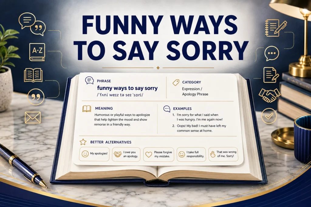 Funny Ways to Say Sorry: Professional & Polite Alternatives 