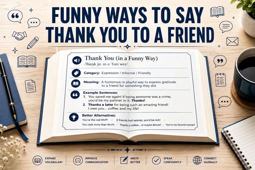 Other Funny Ways to Say Thank You to a Friend