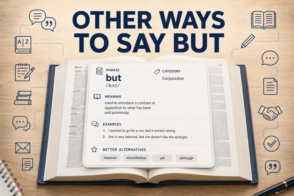 other ways to say but
