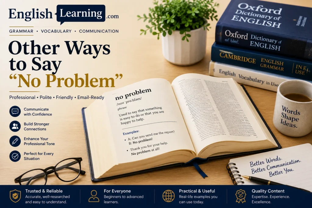 Other Ways to Say No Problem:Professional & Polite Alternatives