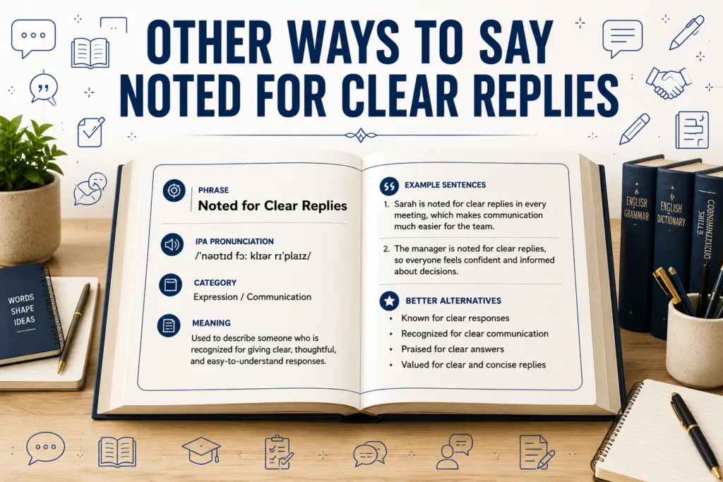 Other Ways to Say Noted for Clear Replies:Professional & Polite Alternatives