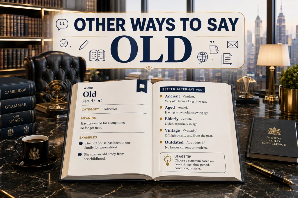 other ways to say old