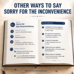 Other Ways to Say “Sorry for the Inconvenience”