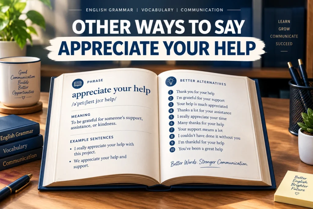Other Ways to Say Appreciate Your Help Professional & Polite Alternatives