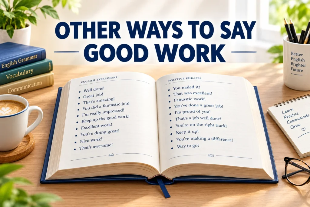 Other Ways to Say Good Work Professional & Polite Alternatives