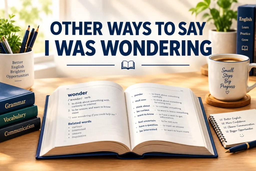 Other Ways to Say I Was Wondering Professional & Polite Alternatives 