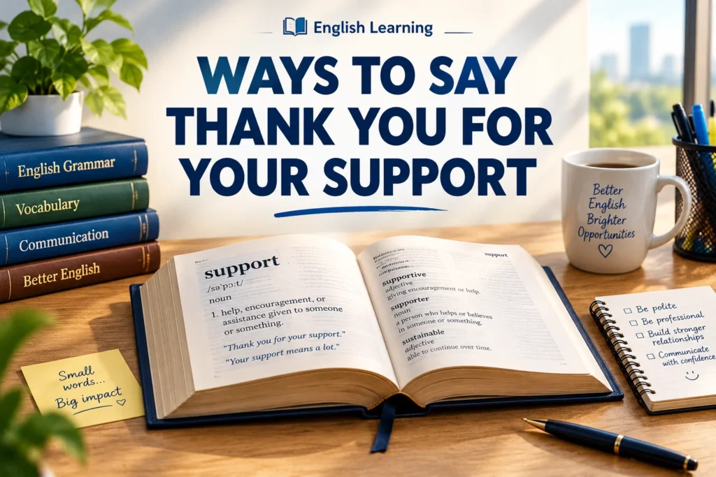 Other Ways to Say Thank You for Your Support Professional & Polite Alternatives