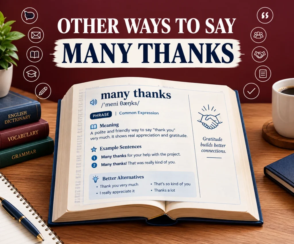 Other Ways to Say Many Thanks Professional & Polite Alternatives 