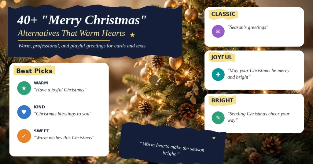 40+ "Merry Christmas" Alternatives That Warm Hearts