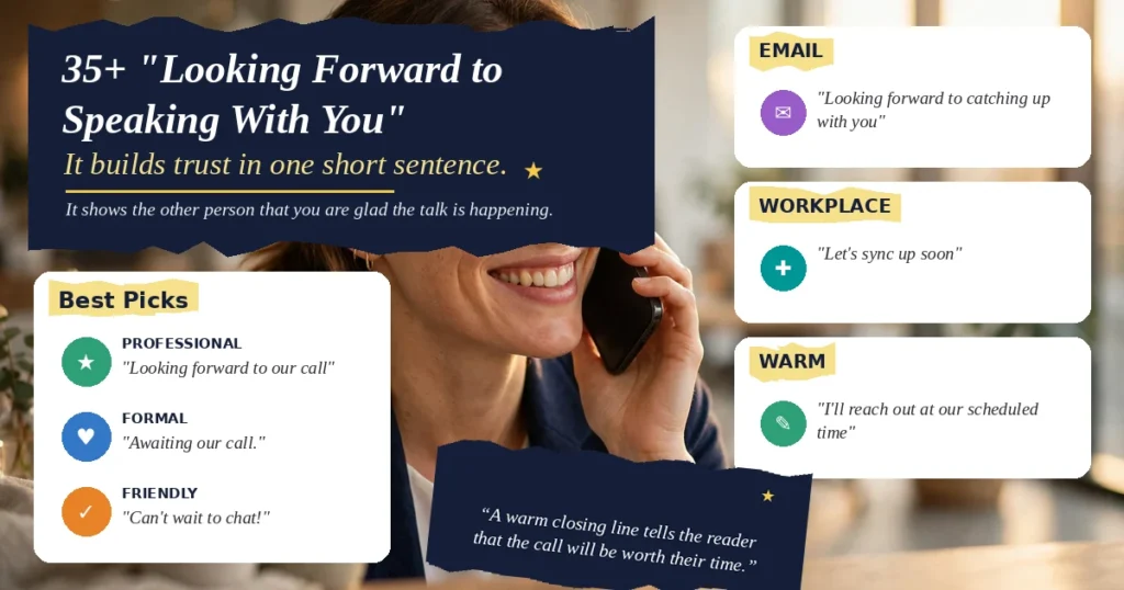 35+ "Looking Forward to Speaking With You" Alternatives