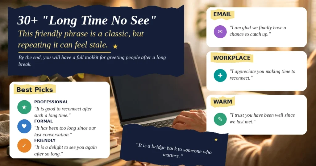 30+ "Long Time No See" Greeting Alternatives
