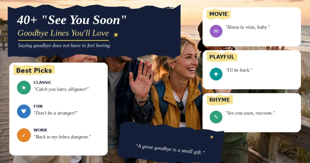 40+ "See You Soon" Goodbye Lines You'll Love