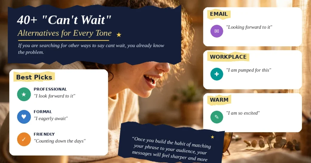 40+ "Can't Wait" Alternatives for Every Tone
