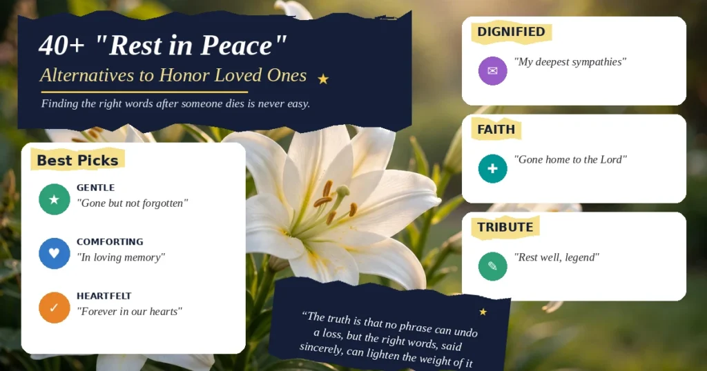 40+ "Rest in Peace" Alternatives to Honor Loved Ones