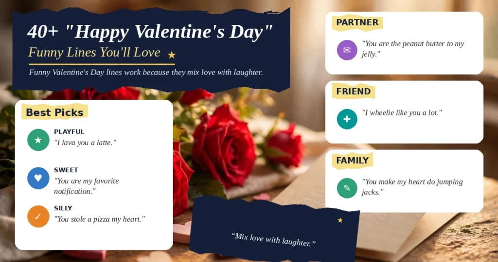 40+ "Happy Valentine's Day" Funny Lines You'll Love