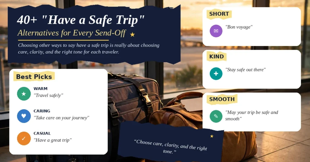 40+ "Have a Safe Trip" Alternatives for Every Send-Off
