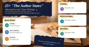 25+ "The Author States" Alternatives for Clear Writing